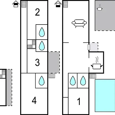 בית נופש 5 Bedroom Cozy In *